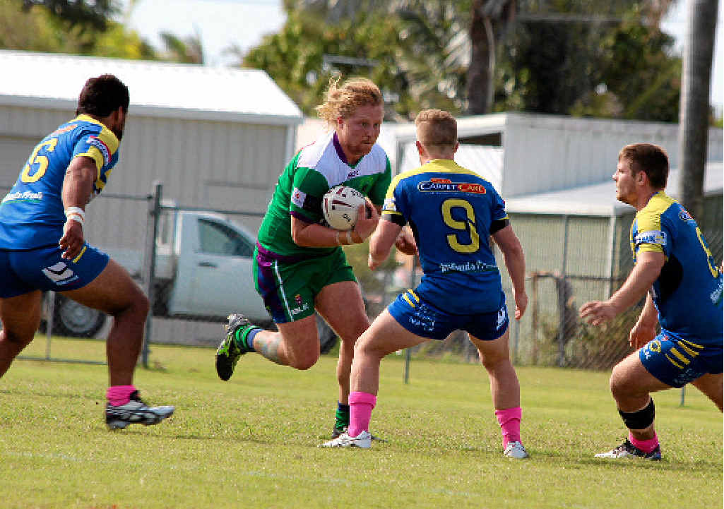 SOLID: Kade Breen ran away with Man of the Match honours for the Brahmans on Sunday. SOLID: Kade Breen ran away with Man of the Match honours for the Brahmans on Sunday.